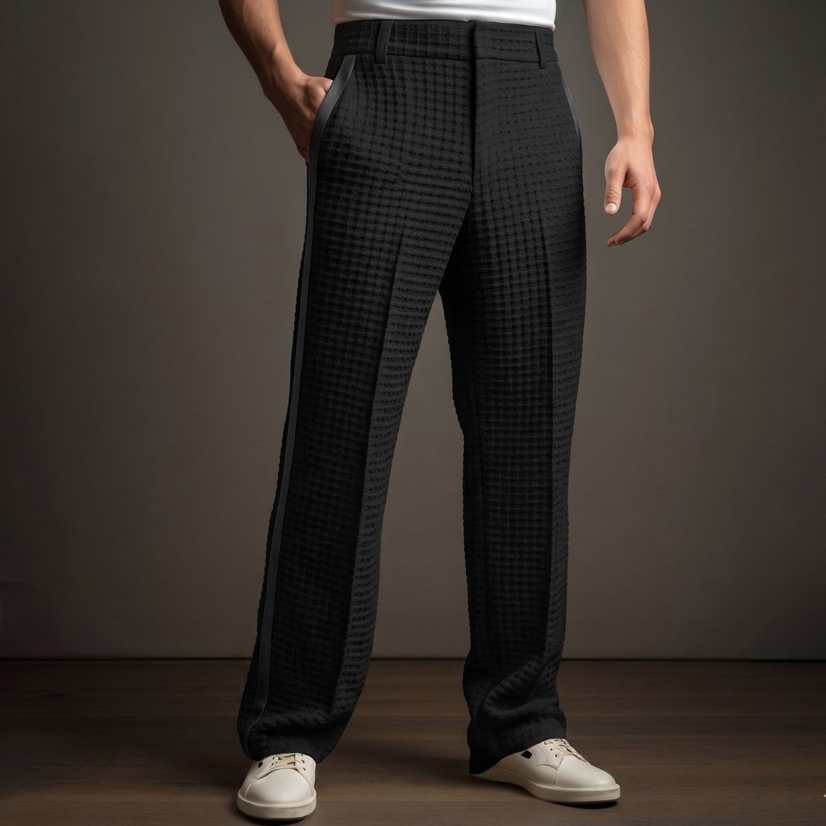 Pantalón de Punto Jacquard