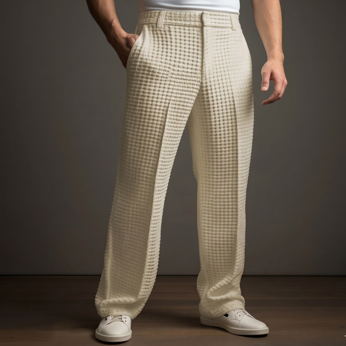 Pantalón de Punto Jacquard